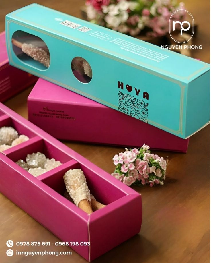 Mẫu hộp giấy đựng mứt